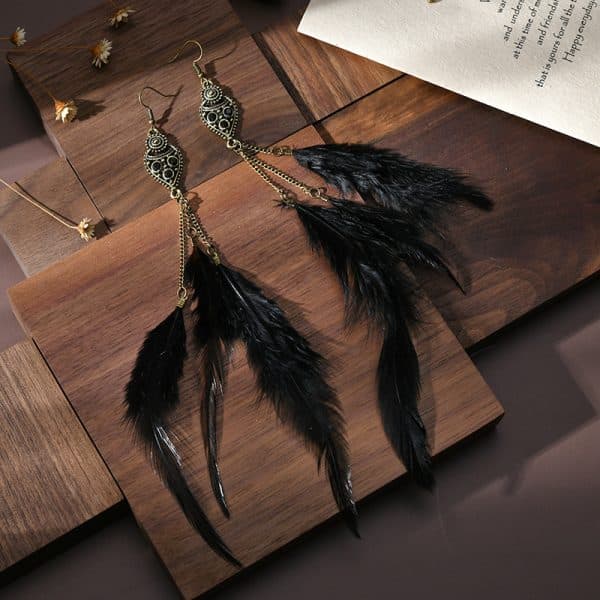 Drop Shaped Point Diamond Chain Tassel  Earrings