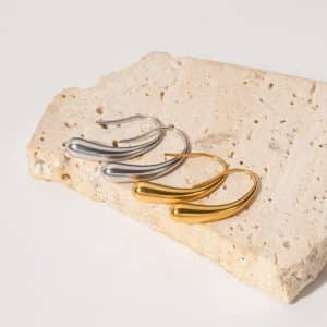 Irregular Water Drop Ear Studs Versatile Geometric Earrings