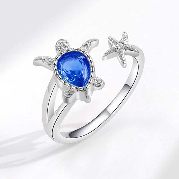Beach Vacation Hawaiian Wind Summer Ocean Cute Animal Ring