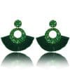 Bosnian Style Cotton Tassel Drop Earrings