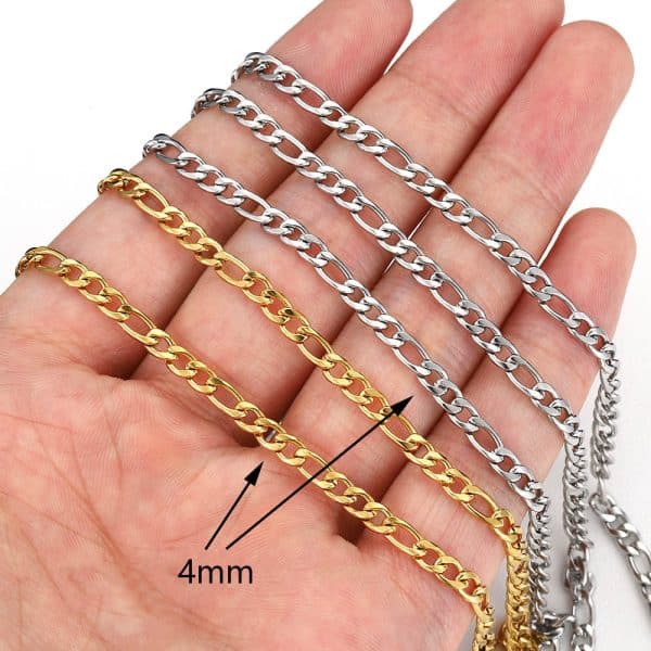 Stainless Steel 18K Gold Color Protection Cross Necklace