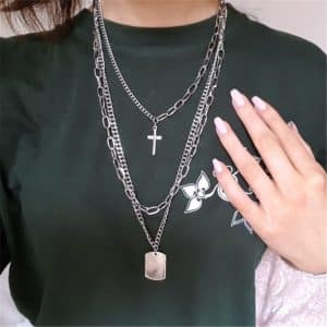 Multi Layered Minimalist Sweater Chain For Students