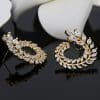 Classic Style High-end Necklace Earrings Set Olive Branch Bridal Jewelry