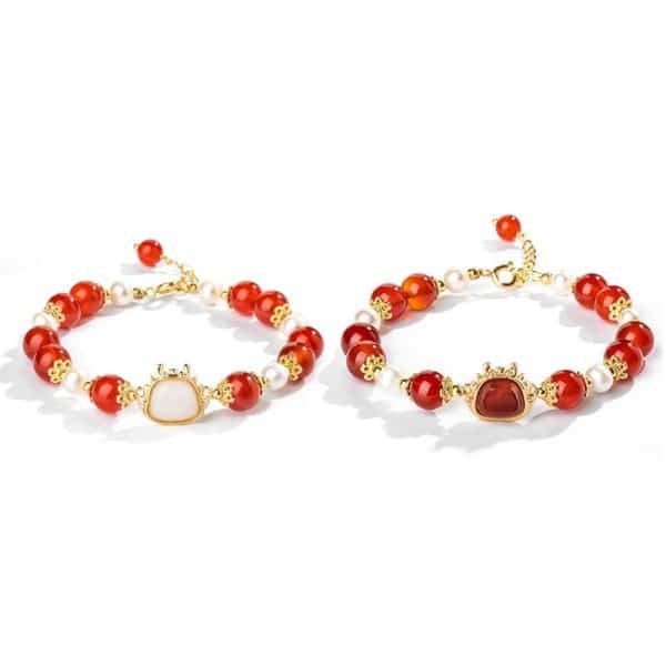 Xiao Hong Rope Bracelet Girls' High-grade Lucky Beads