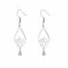 Vintage Water Drop Lotus Women's Earrings