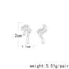 Women's Fashion Irregular Silver Drop Earrings