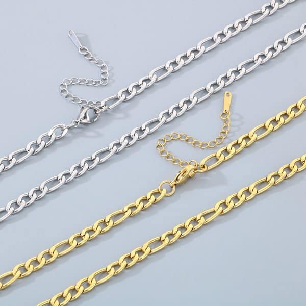 European And American Stainless Steel Simple Jewelry Men's And Women's Hip Hop Cuban Necklace