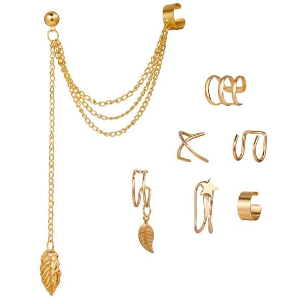 No Pierced Ear Clip Set Creative Simple Alloy