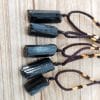 Natural Crystal Black Tourmaline Rough Stone Pendant