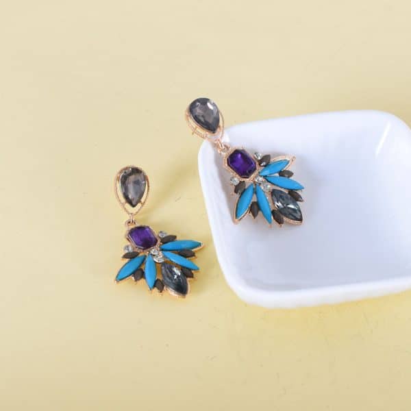 Zircon Small Fragrant Wind Drop Earrings