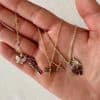 Butterfly Pendant Letter Pendant Necklace Snake