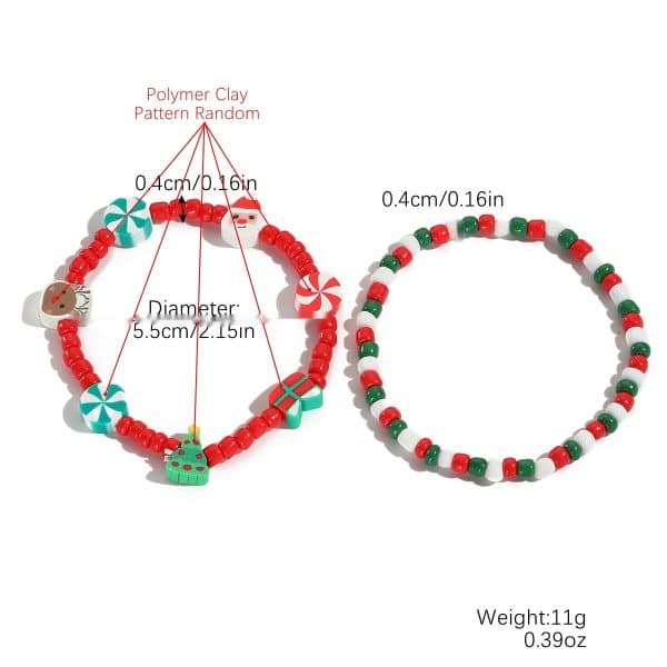 European And American New Christmas Bracelet Pendant