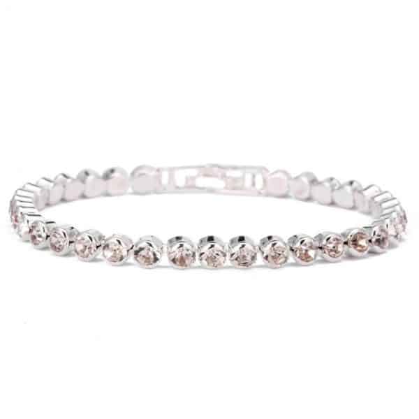 Women's Korean-style Crystal Silver-plated Bracelet