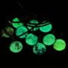 Time Stone Christmas Moon Night Sky Luminous Alloy Pendant Necklace