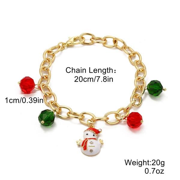 European And American New Christmas Bracelet Pendant