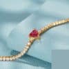 Colorful Crystals Women's Tennis Diamond Bracelet