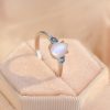 Women's Stylish Simple And Versatile Moonstone Ring