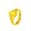 Alluvial Gold Girls Open Diamond Flower Ring