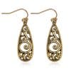 Ethnic Style Water Drop Hollow Pattern Earrings