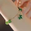 Women's New Chinese Zircon Maple Leaf Pendant Adjustable