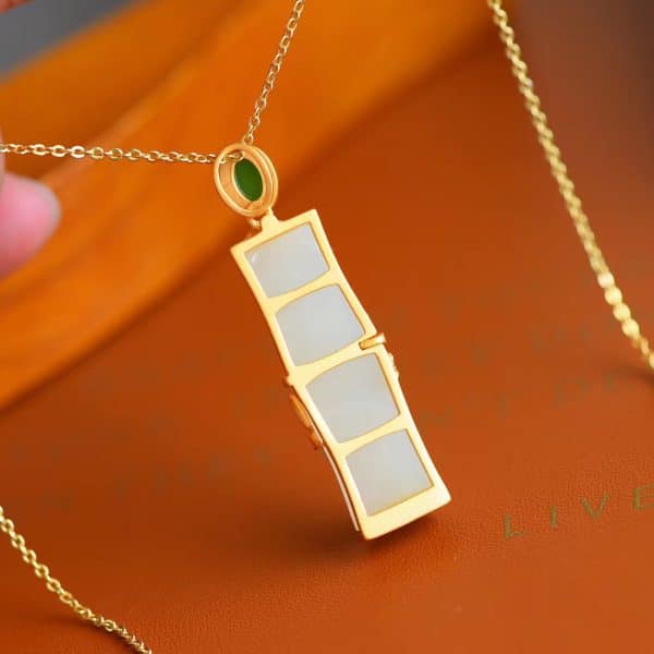 Women's Gold-plated Sand Gold Accessories High-rise Lucky Bamboo Clavicle Chain