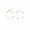 Women's Fashion Circle Alloy Matte Gold Earrings