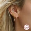 Sterling Silver Earrings Set Sun Flower Stars
