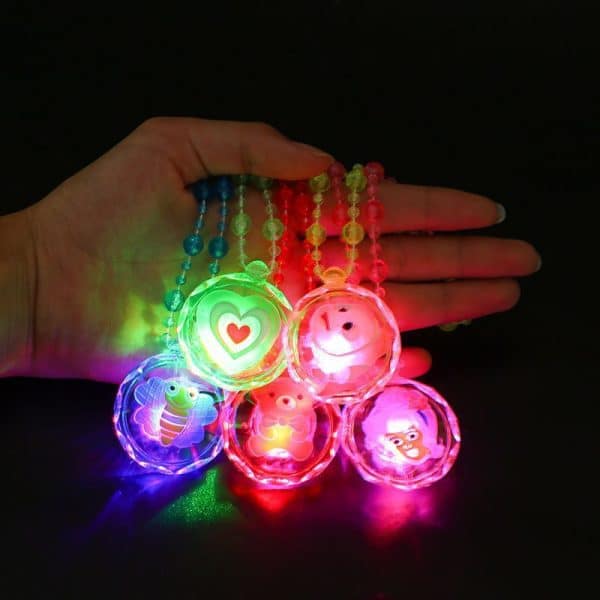 Children's Luminous Necklace Small Gift Transparent Colorful