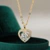Heart Clavicle Chain Pendant Moissanite Ladies